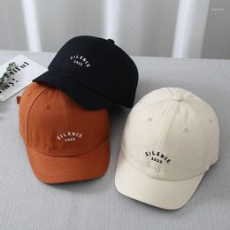 Ball Caps Brand Short Brim Peaked Cap Female Soft Top Embroidery Street Men's All-Matching Baseball Spring And Summer Hat Korean Style