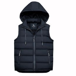 2018 New Fashion Autumn Winter Vest Men High Quality Hooded Thick Warm Sleeveless Jacket Waistcoat237M