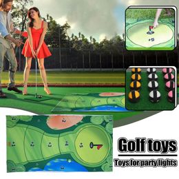 Other Golf Products The Indoor Casual Game Set Putting Parent child Interaction Non slip Hitting Mats Mini Suitable 231010