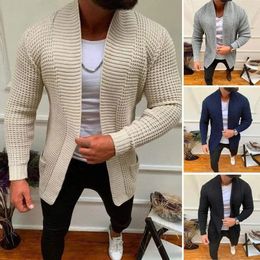 Men's Sweaters Cardigan Korean Style For Men Casual Single Breasted Solid Color Business Winter Fashion Knit Sweater 231010
