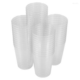 Disposable Cups Straws Clear Plastic Silver Glitter Tumblers Reusable Drink Party Wine Glasses For Champagne Cocktail Dessert