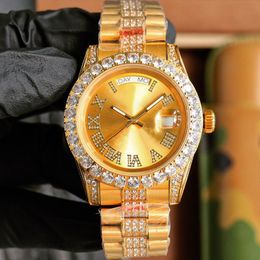 diamond watch mens watches automatic mechanical movement stainless steel 40mm montre de luxe fashion men wristwatch waterproof classic business wristband