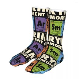 Men's Socks Female Sport S Ar Ca Sm Science Cotton Compression Periodic Table Of Humour Woman Sock