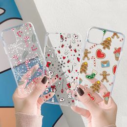 Cell Phone Cases TPU Christmas Gift Case For iPhone 13 12 11 15 14 Pro Max Mini Cover 7 8 6s Plus XR Xs X SE 3 2020 2022 Coque 231010