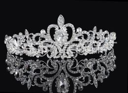 birdal crowns New Headbands Hair Bands Headpieces Bridal Wedding Jewelries Accessories Silver Crystals Rhinestone Pearls HT067205411