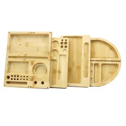 Wooden Cigarette Tray Rolling Tray Household Smoking Accessories Storage With Groove Diameter Tobacco Roll Cigarette