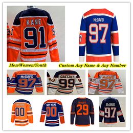 EdmontonOilers#97 Connor McDavid Reverse Retro Hockey Jersey #29 Leon  Draisaitl 99 Wayne Gretzky Jack Campbell Evander Nugent Hopkins Za From  Custom120, $27.75