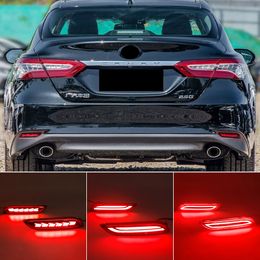 LED Rear bumper reflector light tail brake stop light fog lamp Dynamic Turn Signal For Toyota Camry 2018 2019 2020 2021 2022