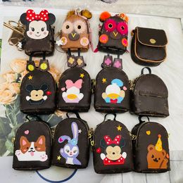 Luxury Brand Letter Key Wallets Designer Brand Mini Backpack Koki Rabbit Owl Coin Purses Bear Zipper Purses Clutch Bags Storage Wallet with Keychain Bag Pendants