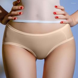 Underpants Men Shiny See-Through Briefs Glossy UltraThin Boyshorts Open Crotch Panties Transparent Unisex Undershorts Sexy Underwear