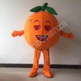 2024 Orange Fruit Mascot Costumes Halloween Cartoon Character Outfit Suit Xmas Outdoor Party Outfit Unisex Promotional Advertising Clothings