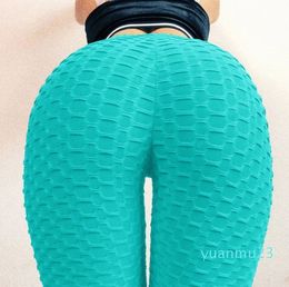 Waist Gym BuScrunch Leggings Women Pink Running Sport wear Athletic Fitness Clothing