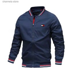 Men's Jackets 2023 explosive jacket tide men's autumn and winter Europe and the United States casual coat fashion trend men's top thin jacket T23