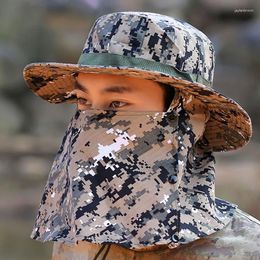 Bandanas Camo Sunscreen Hat Fishing Sun Shading Neck Protection Breathable Windproof Hiking Tea Picking Pography Face Covering Shawl