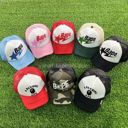 Ball Caps High Quality Fashion Brand Baseball Cap Mesh Cap Hip Hop Skateboarding Hat Curved Brim Letter Printing Truck Hat Men and Women 231009