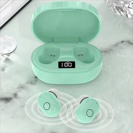 Tws Earbuds In-Ear Hi-fi Stereo Digital Capacity Display Waterproof Superb Audio Quality Long Battery Life Macaron Colourful Perfect Gift For Lady for iOS Android