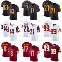 Custom Terry McLaurin Emmanuel Forbes Football Jersey Youth Sam Howell Chase Young Jahan Dotson Payne Jonathan Allen Tress Way Montez Sweat Brian Robinson Jr Taylor