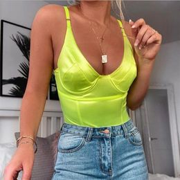 Women's Jumpsuits & Rompers 2021 Spring And Summer Sleeveless One-Piece Camisole Outer Wear Bodysuit Jumpsuit350m