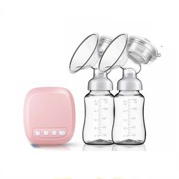 Breastpumps Electric Double Breast Pumps Nursing Hospital Grade Breastfeeding Pump Strong Suction Power with three color Choose 231010