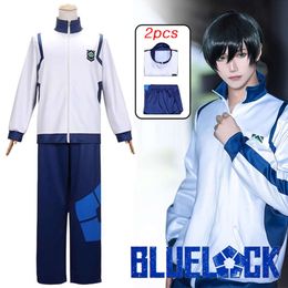 Anime Bluelock Cosplay Costume Seishiro Nagi Isagi Yoichi Cosplay Sportswear Tracksuit School Uniform Suit Halloween Costumescosplay