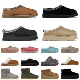 Top-Designer-Damen, Tasman, Luxurys-Stiefel, Plattform, Tazz-Hausschuhe, Pelz-Slides, Ultra-Mini-Plateau-Schuhe, Slip-on-Obermaterial, Komfort-Kastanienstiefel-Trainer, 36–43