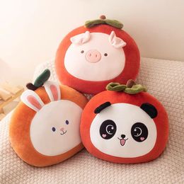 Plush Pillows Cushions Fruit Pillow Toy Soft Comfortable Throw Strawberry Panda Pig Rabbit Rag Doll Sofa Cushion Send Girls Present 231009