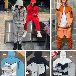 Mens Plus Size Hoodies Techfleece thin Tracksuit Womens Tech Fleece Jacket Hoodie Space Cotton Trousers Pant Mens Bottoms Joggers 266M