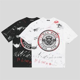 DSQ PHANTOM TURTLE Mens Designer T shirt Italian Milan Fashion Logo Print T-shirt Summer Black White T-shirt Hip Hop Streetwear 10279b