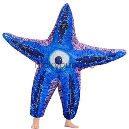 Theme Costume Inflatable Starfish Animal Men's Women's Cosplay Costumes Movie Halloween Blow Up Sea Carnival Fancy Clothing x1010