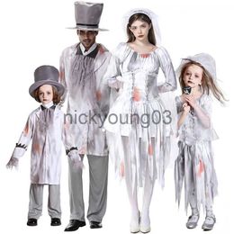 Theme Costume Carnival Halloween Horror Vampire Zombie Family Costume Day Of The Dead Creepy Ghost Cosplay Fancy Party Dress x1010