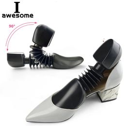 Shoe Parts Accessories High Quality 1 Pair Men Women Plastic Spring Shoe Tree Stretcher Boot Holder Adjustable Shaper Automatic Support Black Color 231009