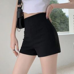 Women's Shorts 2023 Women Summer High Waist A-Line Casual Suit Solid Colour Short Pants Ladies