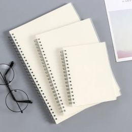 Notepads A5 A6 B5 Spiral book coil Notebook To Do Lined DOT Blank Grid Paper Journal Diary Sketchbook For School Supplies Stationery 231011
