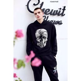 Luxury Plein Philipps pp Hoodie BEAR Brand Warm Men's Thick Sweatshirt Hip-Hop Loose Characteristic Personality Skull 81478 Pullover Rhinestone PMCY