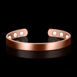 Bangle Healthy Magnetic Bracelet For Women Power Therapy Magnets Magnetite Bracelets Bangles Men Health Care Jewelry Copper216l