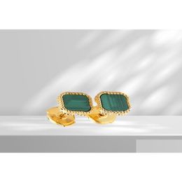 Stud Luxury Designer Mini Clover Stud Earrings Love Earring Classic Charm Jewelry Couple Gift Pendant Screw Party Wedding Jewelry Earr Dhh4V