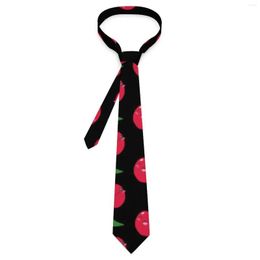 Bow Ties Custom Colour Kawaii Happy Red Cherries Cute Fruit Leggings Tie Daily Wear Neck Funny