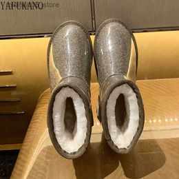 Boots Winter 2023 Women New Fashion High Top Waterproof Plus Velvet Warm Snow Boots Female Platform Non-slip Plush Casual Cotton Shoes Q231012