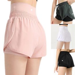 Women Active Shorts Sports Quick dry Loose Breathable Casual Sportswear Exercise Yoga Pants Running Fitness Wear Gym Clothes Pink309P