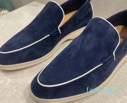 Couples shoes Summer Charms Walk suede loafers Genuine leather casual slip on flats for men Luxury Designers flat Dress shoe factory footwear