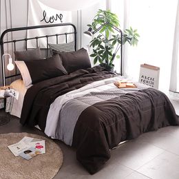 Bedding sets Fashion Set Queen Size 23pcs Europe Modern Simple Home Textile Without Sheet Classic Striped Duvet Cover Pillowcase 231011