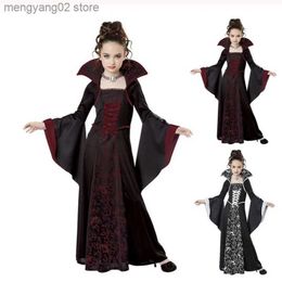 Theme Costume Scarlet Witch Halloween Come For Kids Girls Vampire Cosplay Come Disfraz Halloween Mujer Child Clothes For Party T231011