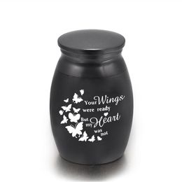 Small Keepsake Urns for Human Ashes Mini Cremation Urns for Ashes Memorial Ashes Holder-Your Wings were Ready 25 x 16 mm2761