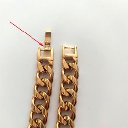Chains Real 14k Fine Solid Gold GF Double Curved Cuban Chain Necklace Men 24 Custom 10mm Width Thickness Heavy 118G256A