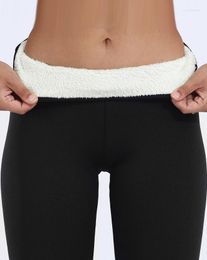 Women's Leggings Pants 2023 Autumn Fashion High Waist Fleece Lined Casual Plain Skinny Daily Long Sporty Woman