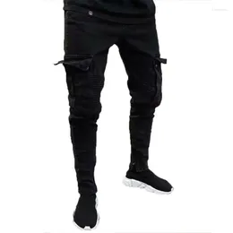 Men's Jeans Mens Casual Ripped Skinny Denim Pants Trousers Cargo Slim Fit UK