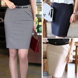 Skirt Skirt Short Suit Work Wear Formal Office Ladies Fashion Spring Summer Slim Bodycon Pencil Party Black Blue 231011