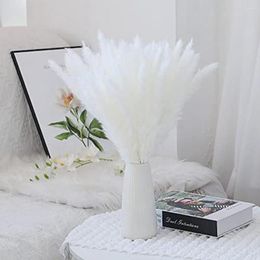 Decorative Flowers Natural Dried Fluffy White Pampas Grass Home Table Bedroom Boho Decor Wedding Decoration Party Supplies Bouquet