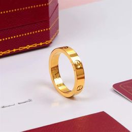 love screw ring mens rings classic luxury designer Jewellery high quality women Titanium steel Alloy Gold-Plated Gold Silver Rose Ne304w