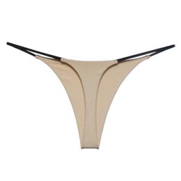 UNWE Thin Strappy Women Thongs and G Strings Plus Size Low Rise Female Tanga Cotton Bikini Underwear S-XL213R